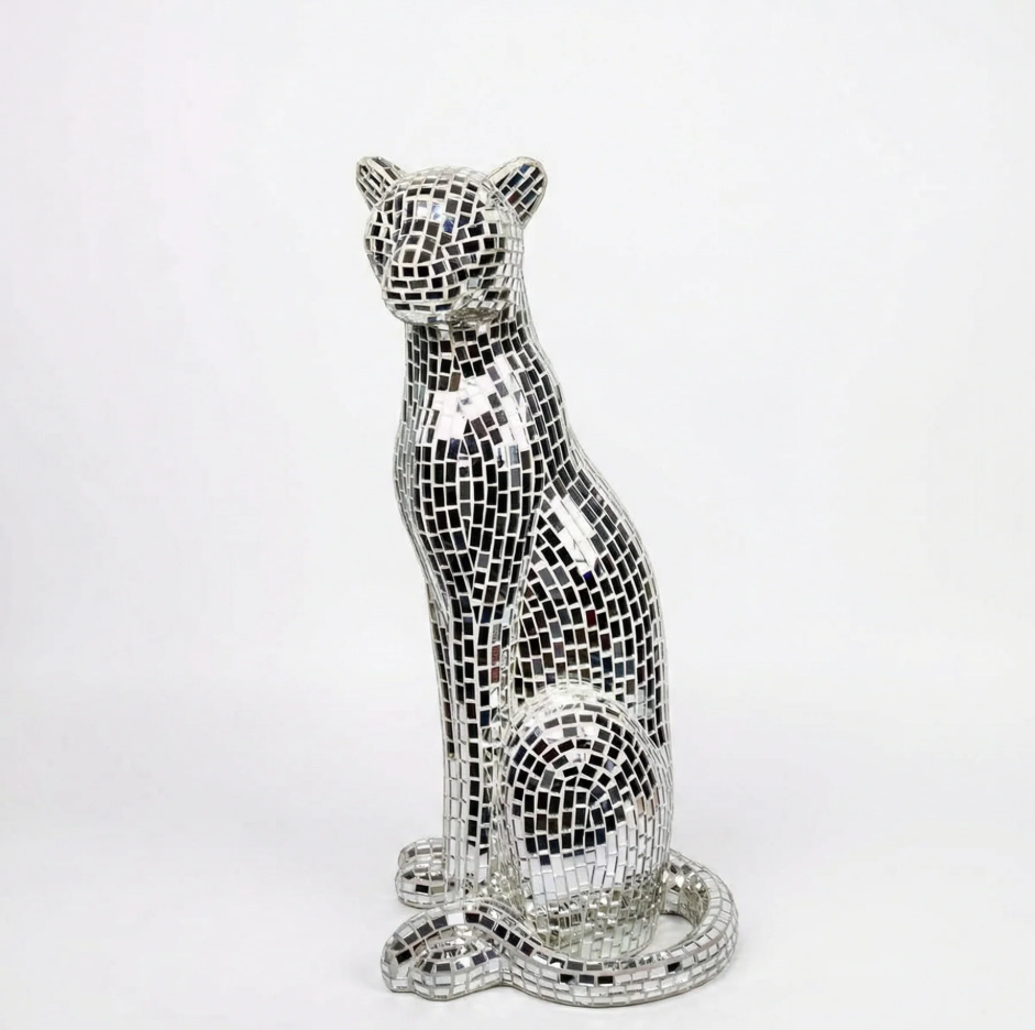 Majestic Mosaic Leopard 80cm